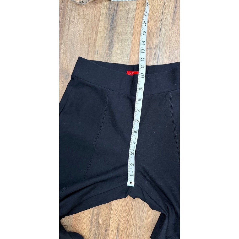 MAZE Collection Women's Black Pull On Pants Size M Slim Straight Leg - Picture 7 of 7